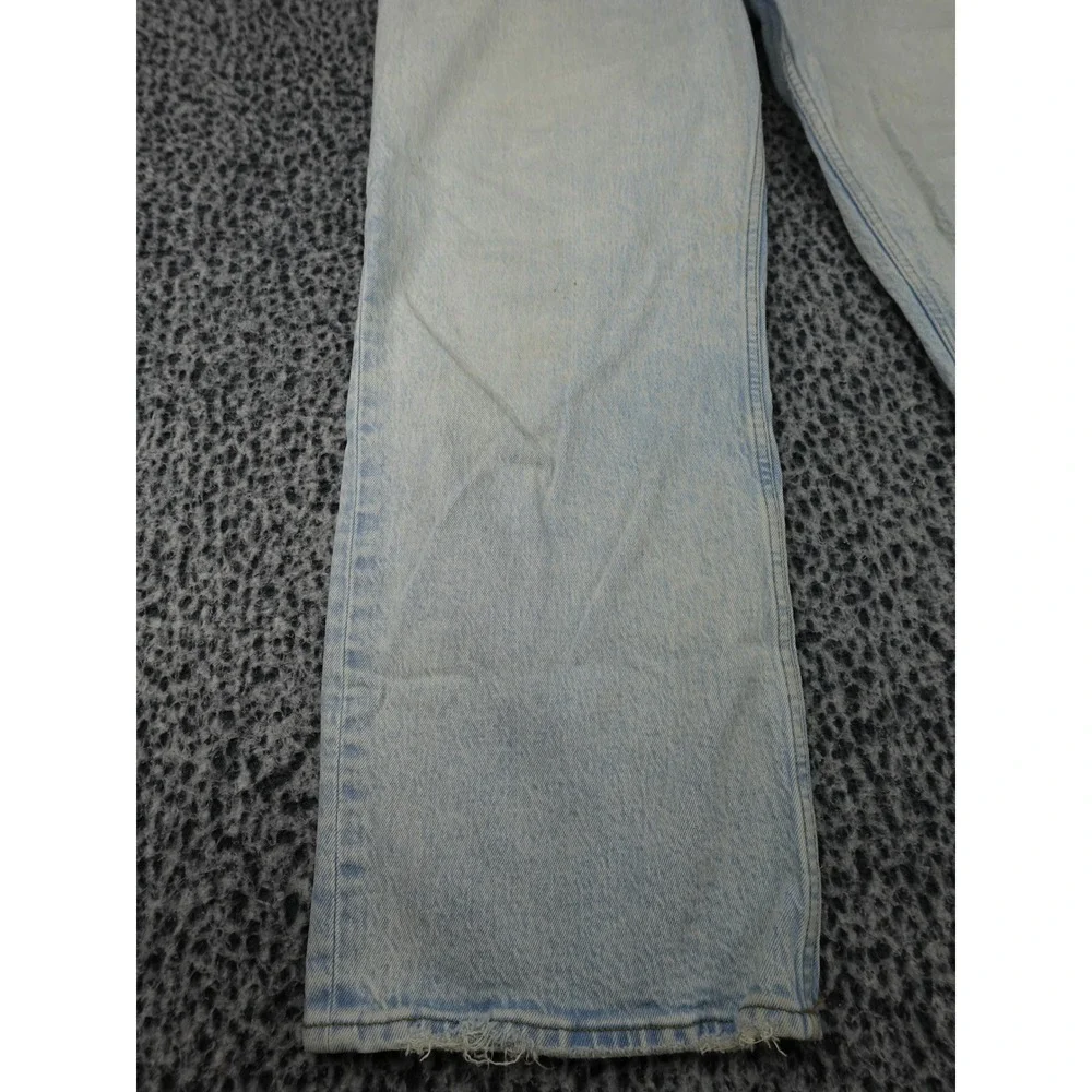 Abercrombie & Fitch 90s Relaxed Jean Womens 33/16S Light Wash High Rise Blue